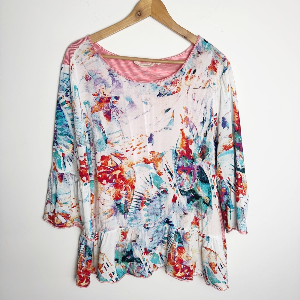 Soft Surroundings colorful blouse